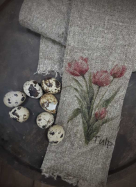 Shabby lint Tulpjes