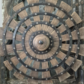 Houten spinnenwiel 1