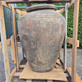 Claypot India bruin & roest / kleipot XXL