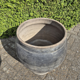 Claypot India grijs / kleipot XL