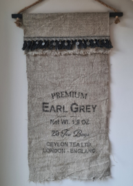 Shabby wanddoek Earl Grey