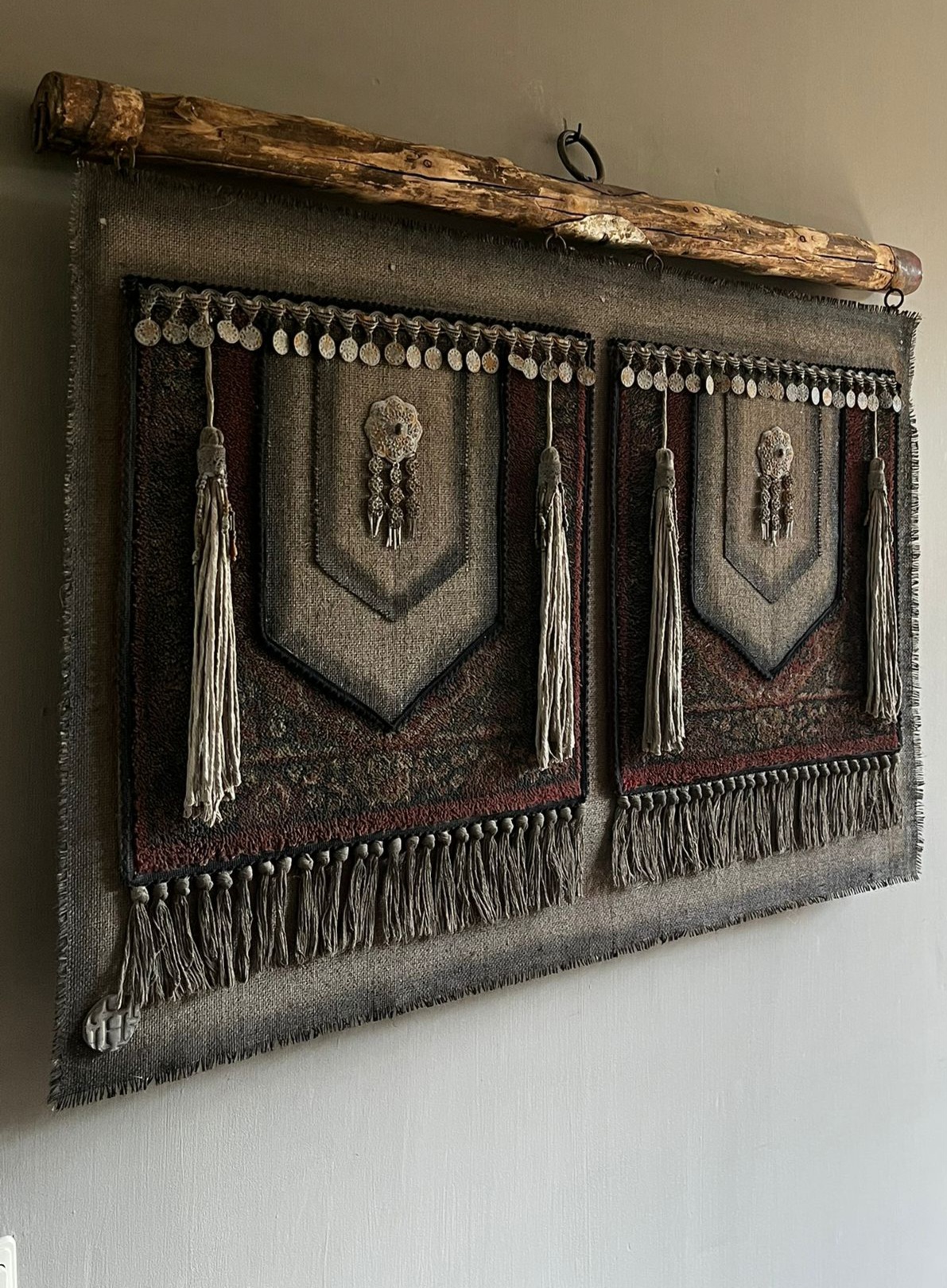 Kelim kalkdoek XL aan robuuste stok 1