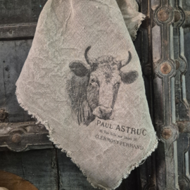 Shabby doek Koe