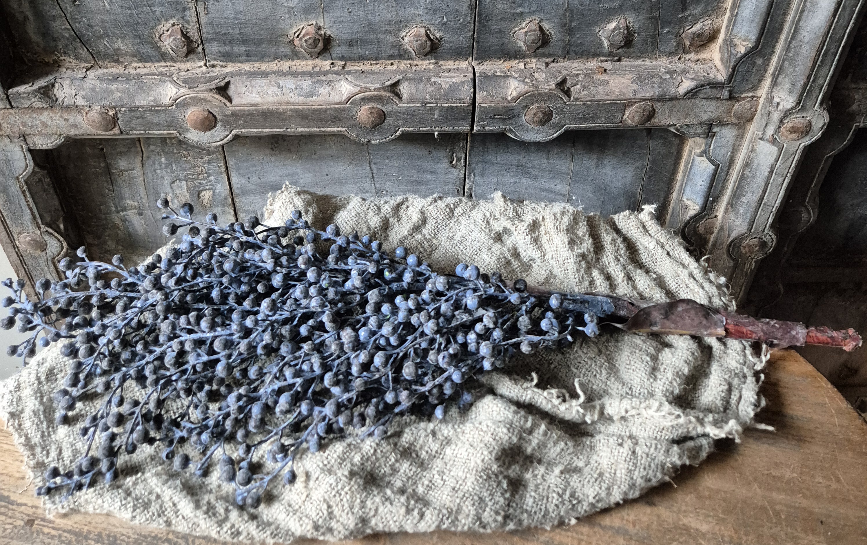 Kunst dadeltak blauw/grijs/zwart