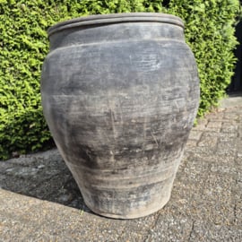 Claypot India grijs / kleipot XL