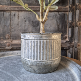 Zinken bloempot 2 (groot)