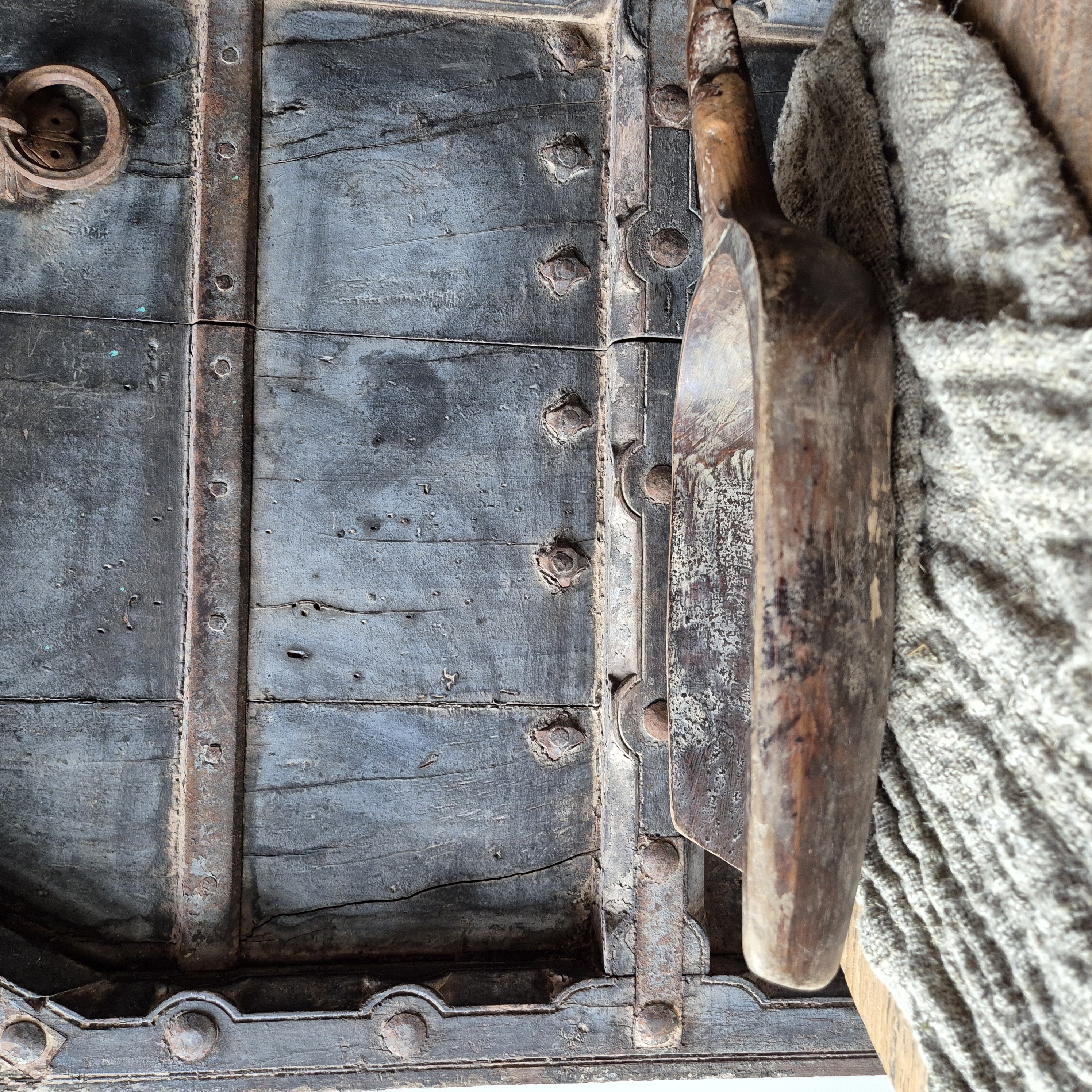 Houten schep India