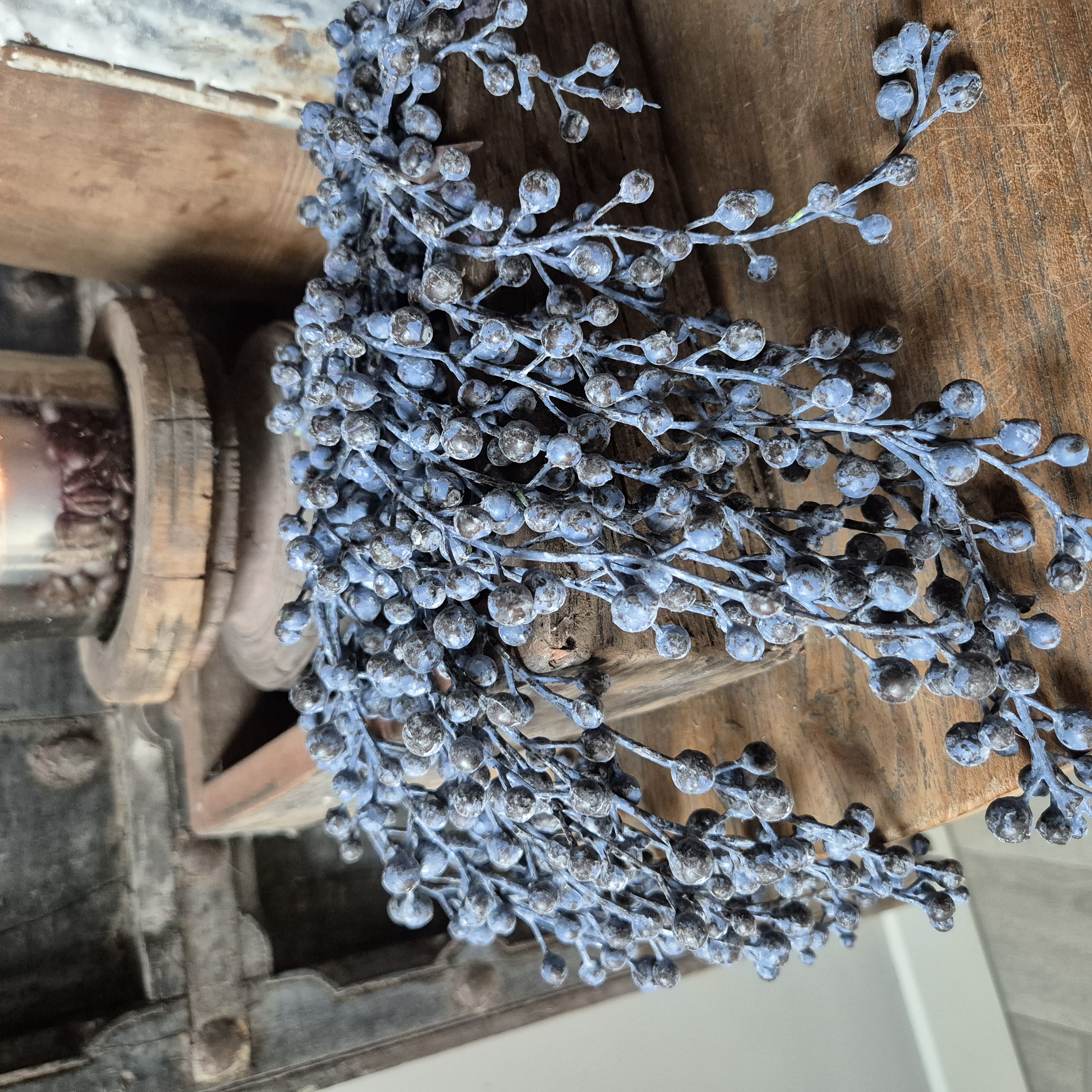 Kunst dadeltak blauw/grijs/zwart