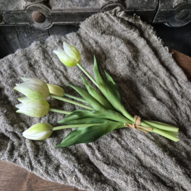 Kunsttulpen bosje wit (klein)