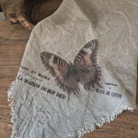 Shabby doek Vlinder (gekleurd)