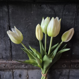 Kunsttulpen bosje wit (klein)