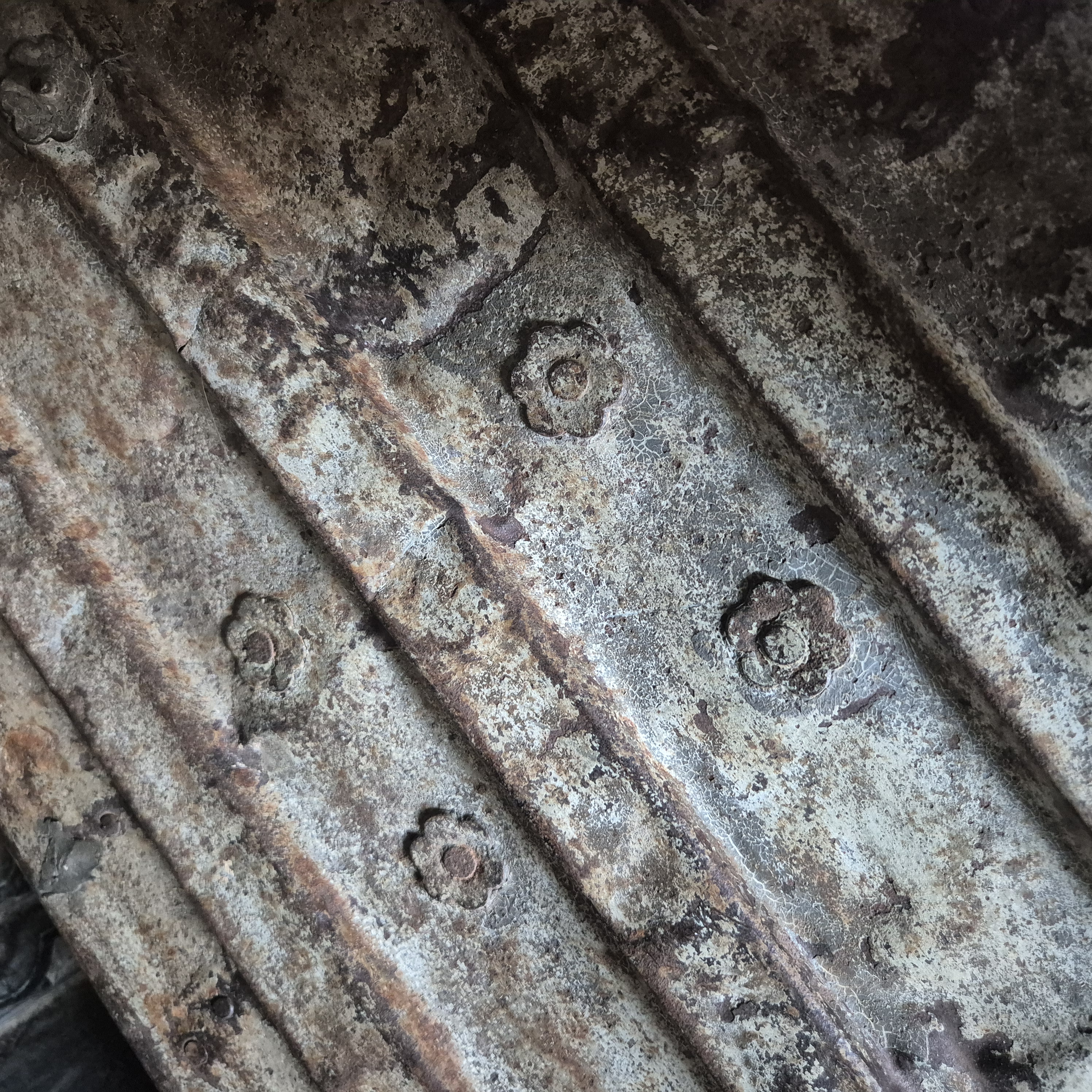 Metalen kist oud