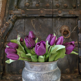 Kunsttulpen bosje paars