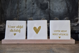 Tegeltje liefde afscheid