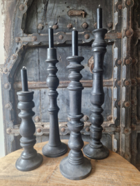 Houten kandelaar black 4