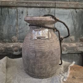 Nepalese kruik met deksel S 6