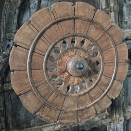 Houten spinnenwiel 3