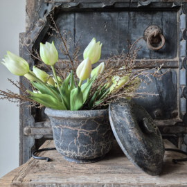 Houten pot met deksel 1