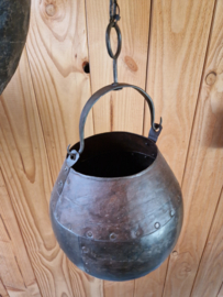Metalen bloempot (hang)