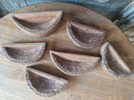 Houten tempelbakje
