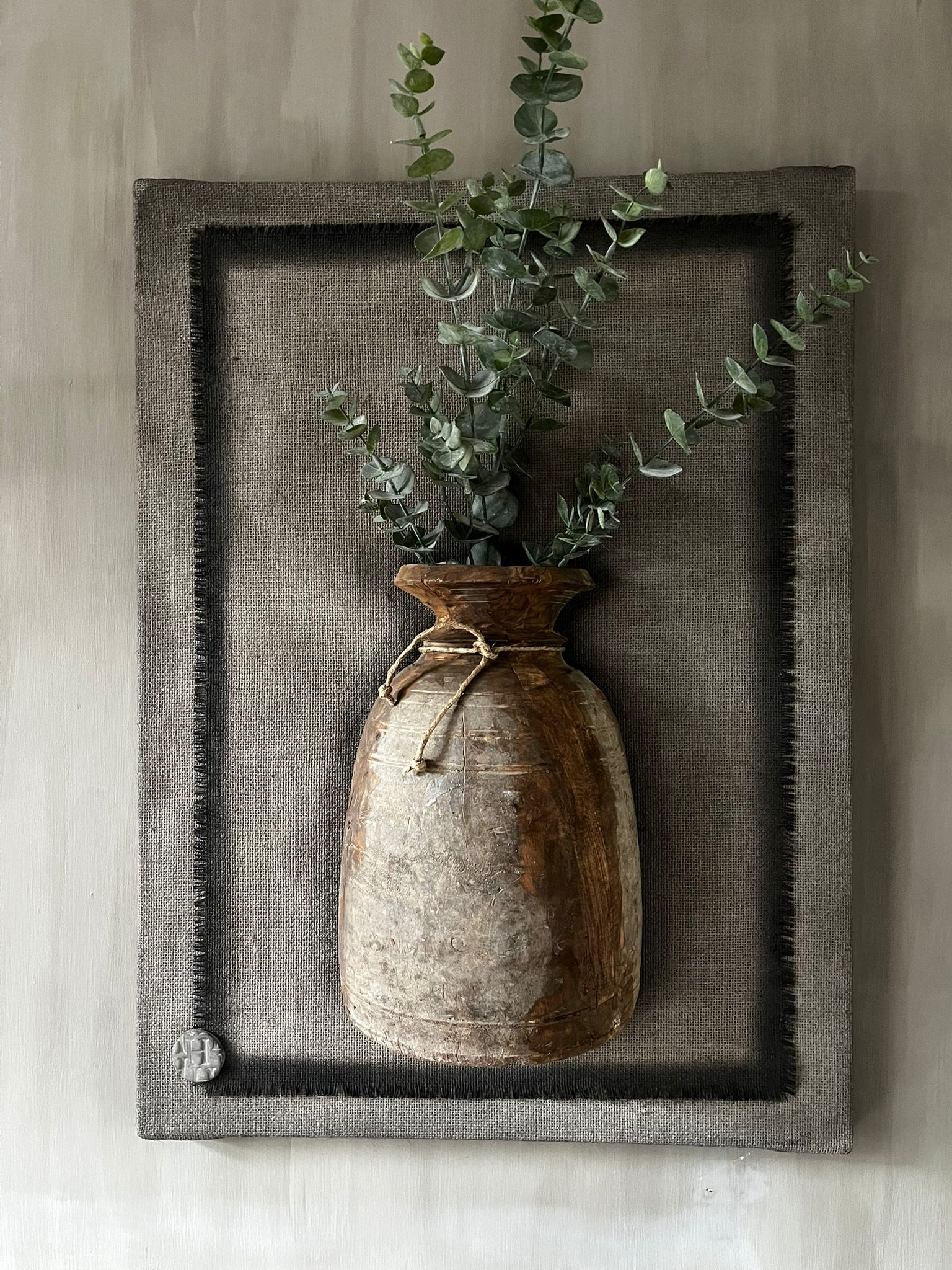 Kalkdoek met nepalpot 70x50