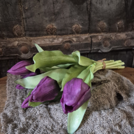 Kunsttulpen bosje paars