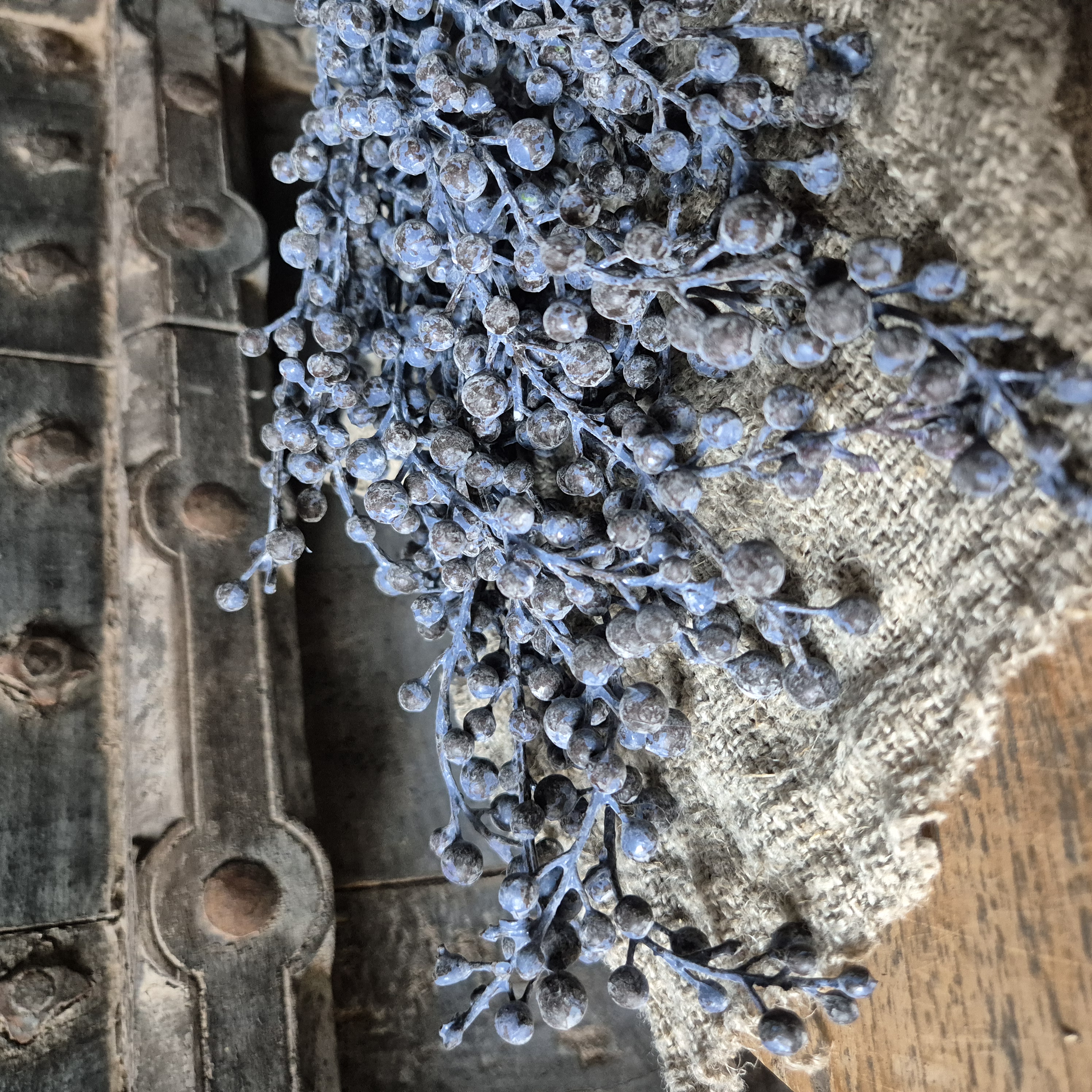 Kunst dadeltak blauw/grijs/zwart