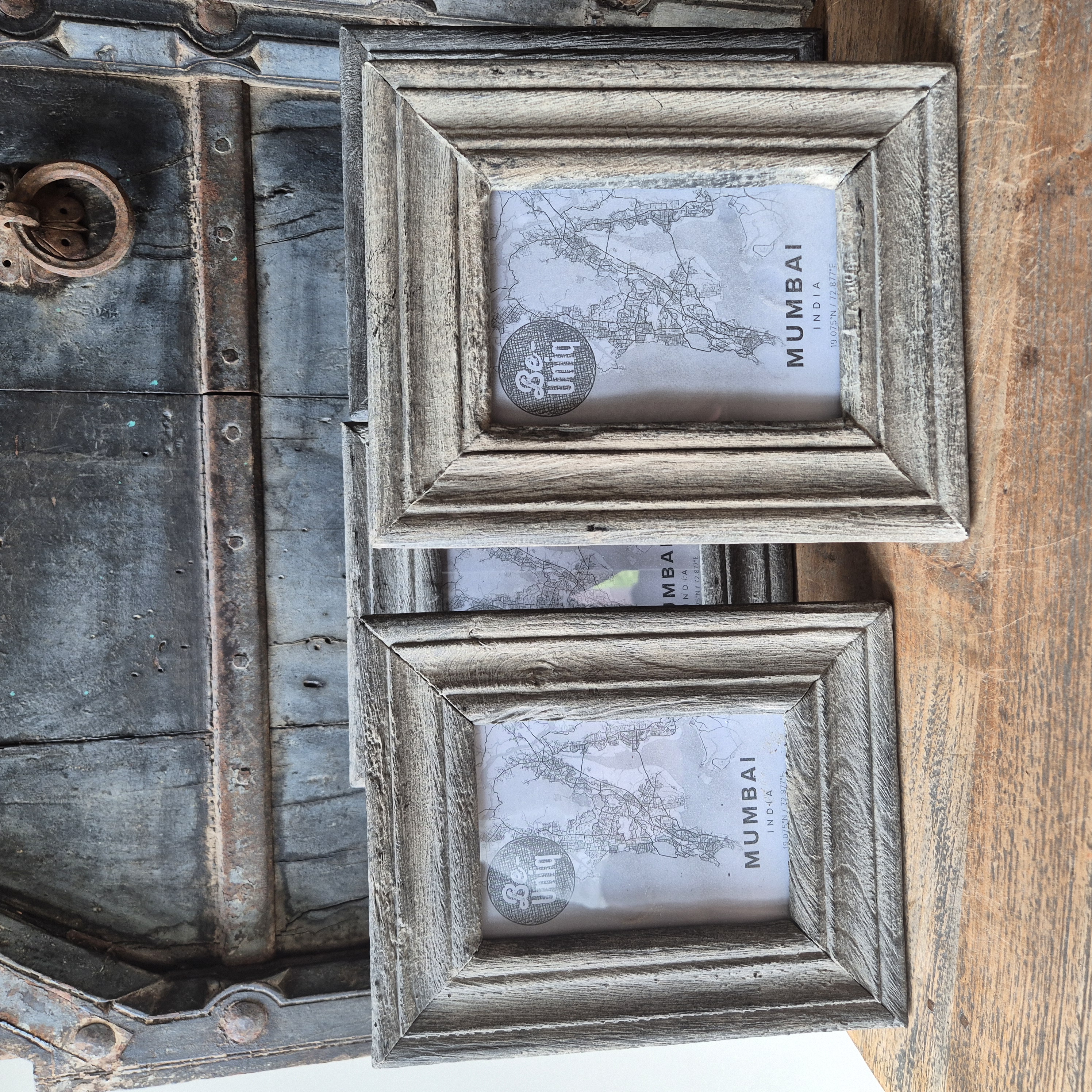 Houten fotolijst landelijk grey S