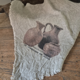 Shabby doek landelijke potten (gekleurd)