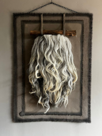 Kalkdoek met woltoef 100x70