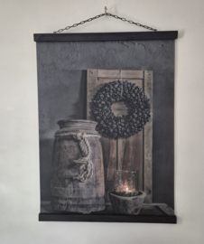 Wanddoek Landelijk interieur 1
