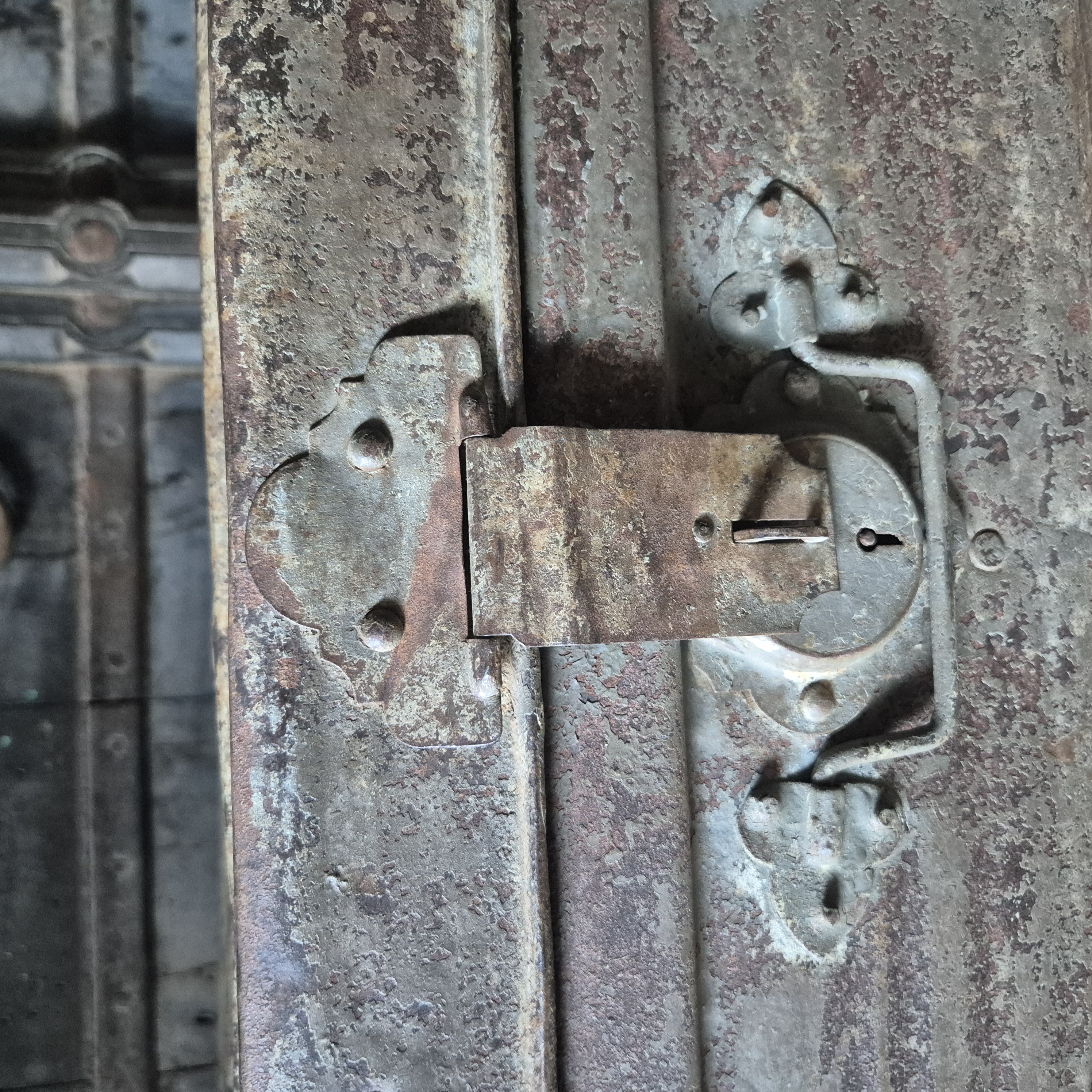 Metalen kist oud