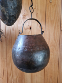 Metalen bloempot (hang)