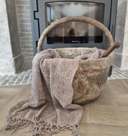 Shabby plaid ruw taupe
