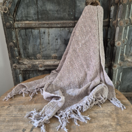 Shabby plaid ruw taupe