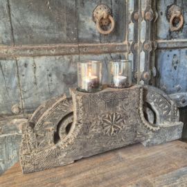 Houten ornament / kandelaar 3