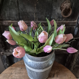 Kunsttulpen bosje licht paars/roze