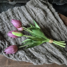 Kunsttulpen bosje roze (klein)