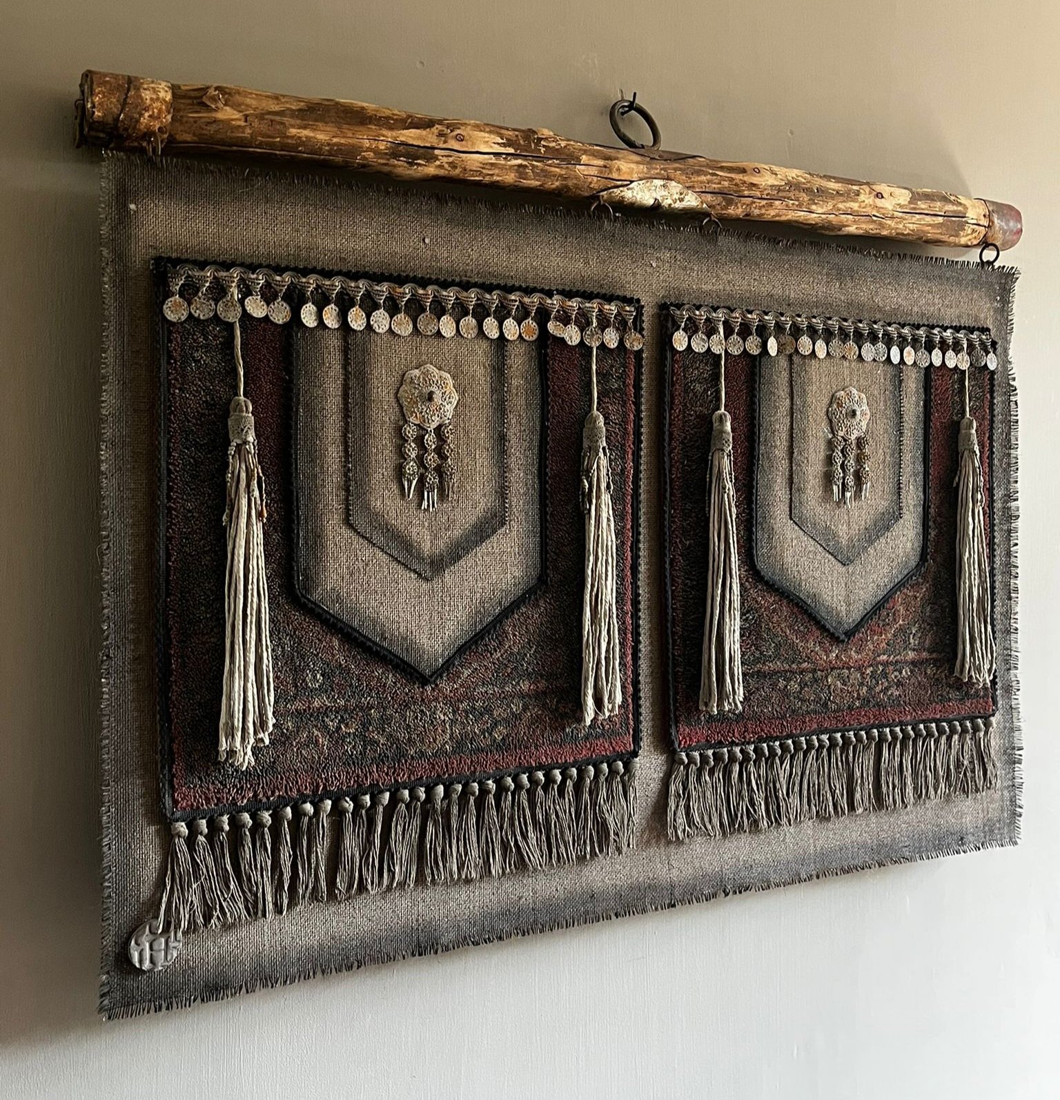 Kelim kalkdoek XL aan robuuste stok 1