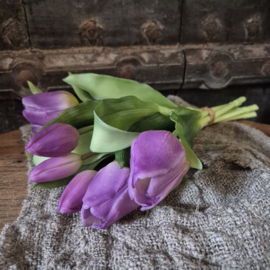 Kunsttulpen bosje lila