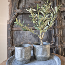 Zinken bloempot 2 (groot)