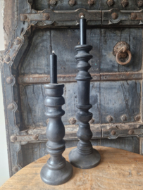 Houten kandelaar black 1