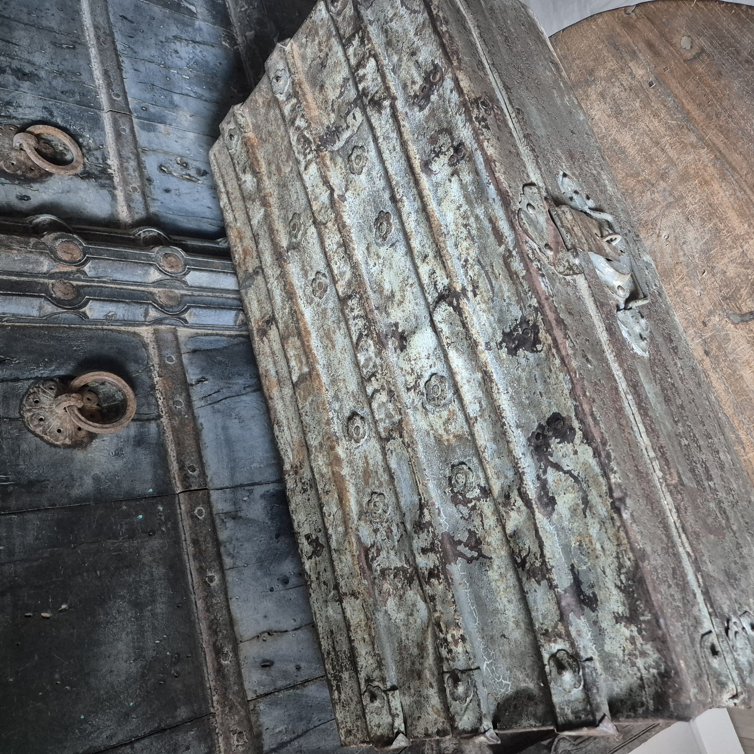 Metalen kist oud