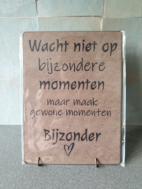 Houten kaart Bijzonder