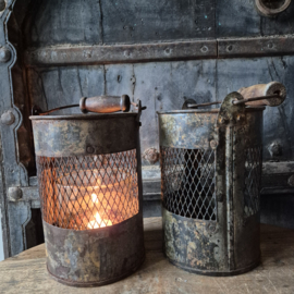 Industriele kandelaar met hengsel (groot)