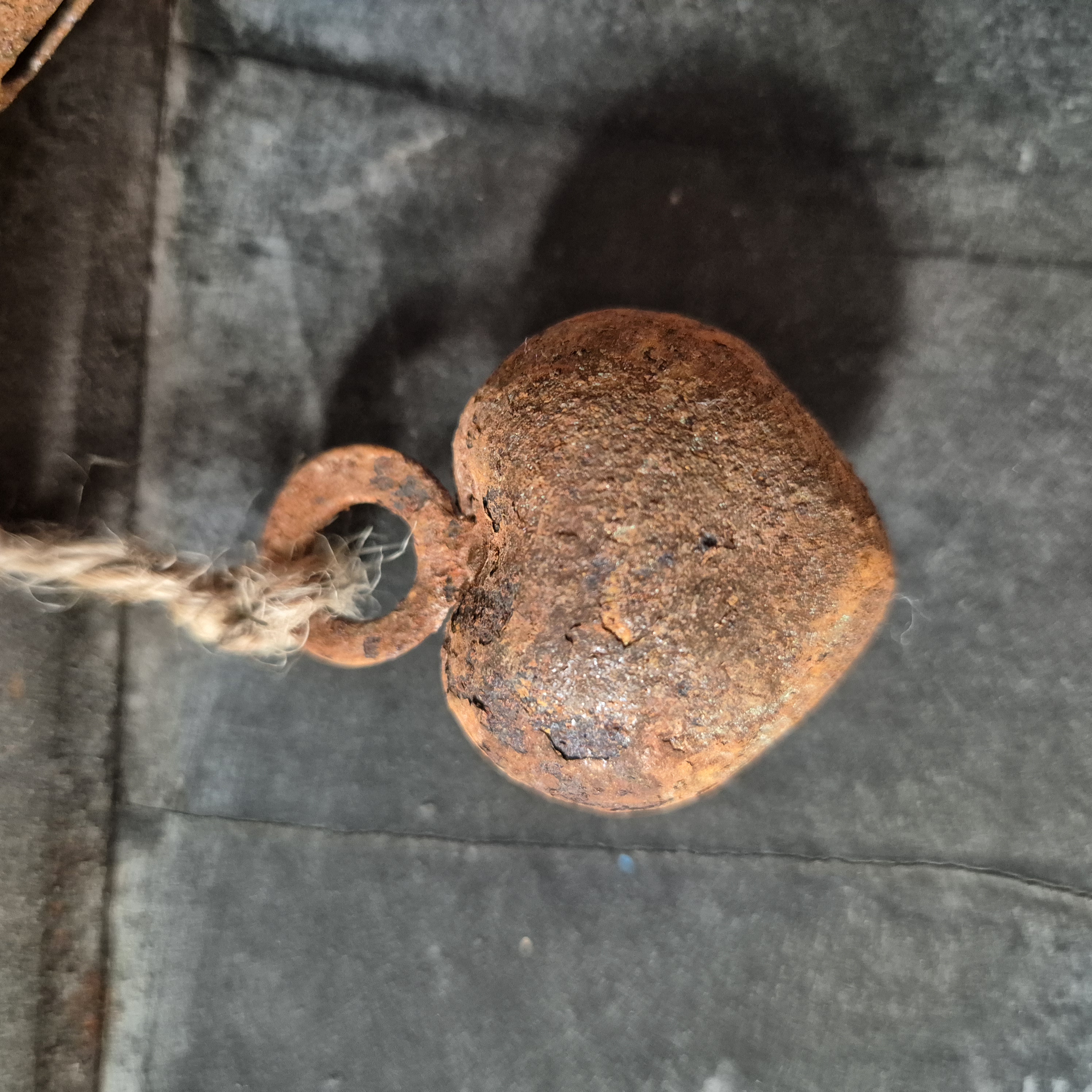 Hartjes ketting roest