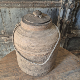 Nepalese kruik met deksel L 5