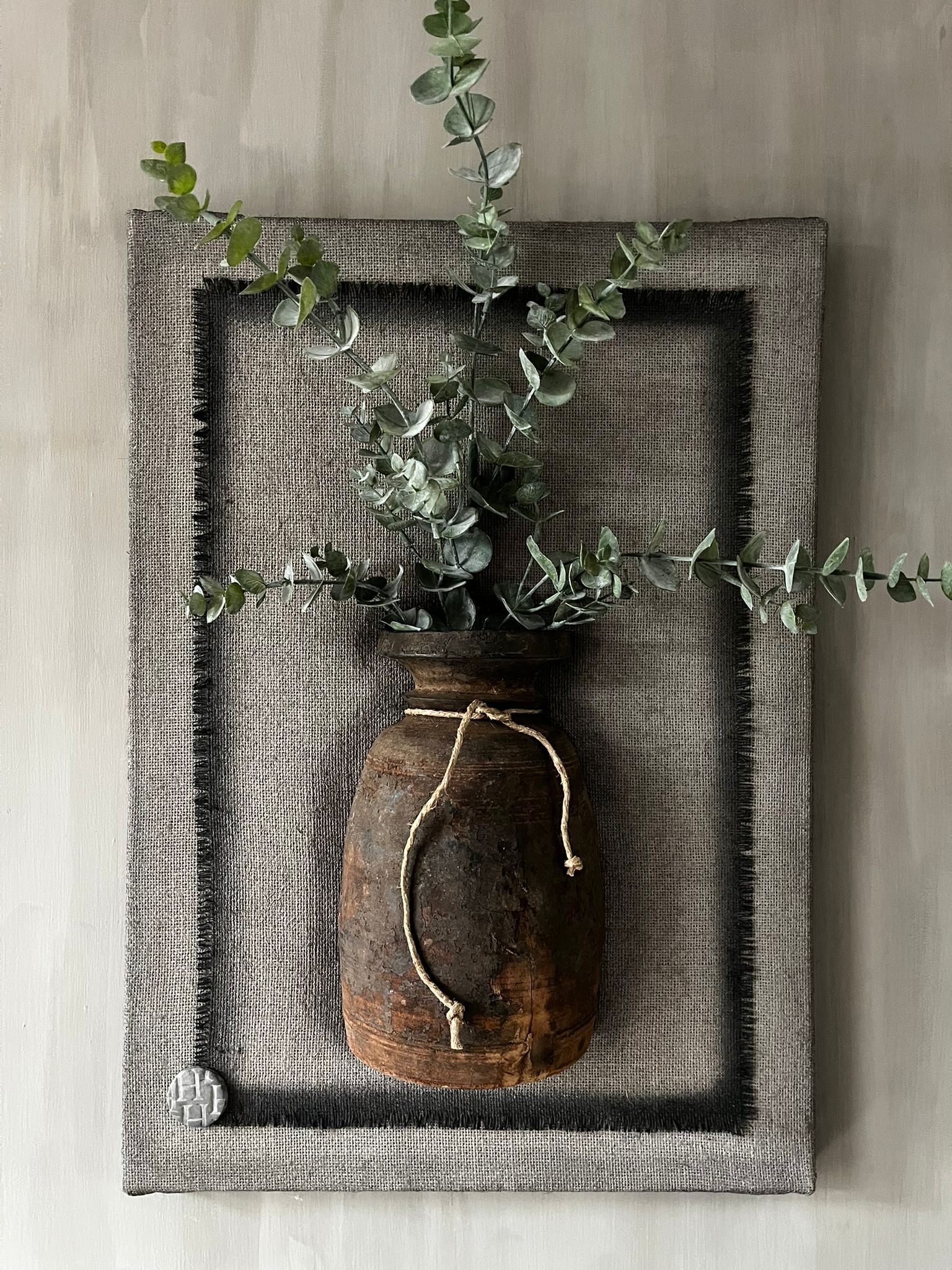 Kalkdoek met nepalpot 80x60