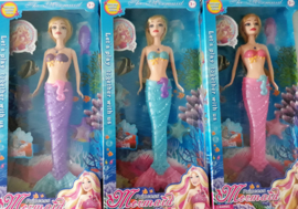 Prinsess mermaid pop (In Paars, Blauw of Roze)