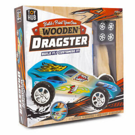 Bouw en schilder je eigen houten Woodster raceauto!